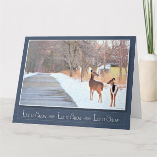 Laat het sneeuwen! -Blanco Kaart