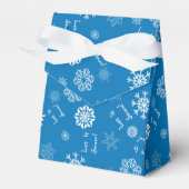 Laat het Sneeuwen Blauw Bedankdoosjes (Voorkant Zijde)