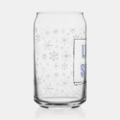 Laat het Sneeuwen Blikvorm Glas (Voorkant)