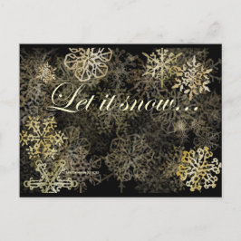 Laat het sneeuwen | Blue Beach Song™-Briefkaart Briefkaart