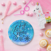 Laat het sneeuwen - Bord voor kerstfeestartikelen (Feest)