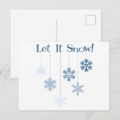 Laat het sneeuwen briefkaart (Voorkant / Achterkant)