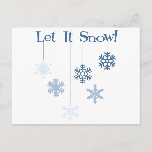 Laat het sneeuwen briefkaart (Voorkant)