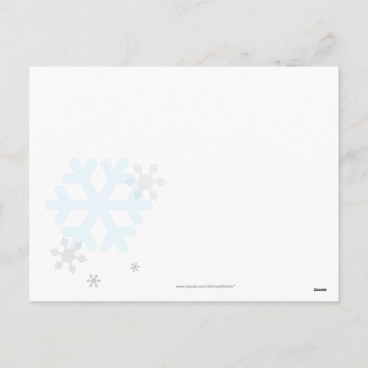 Laat het sneeuwen Briefkaart (Achterkant)