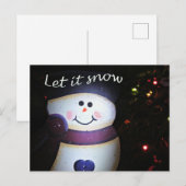 Laat het sneeuwen briefkaart (Voorkant / Achterkant)