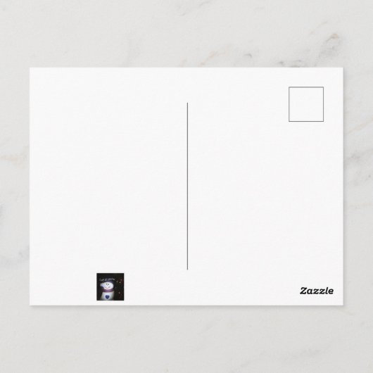 Laat het sneeuwen briefkaart (Achterkant)
