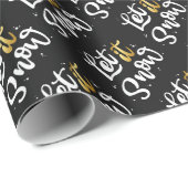 Laat het sneeuwen cadeaupapier (Rol Hoek)