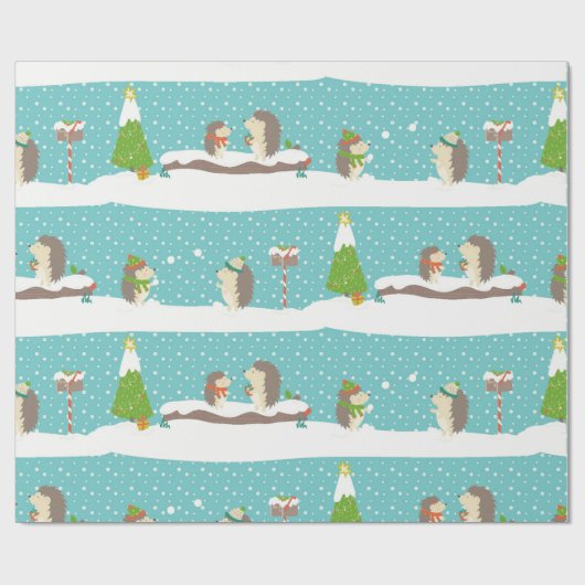 Laat het sneeuwen cadeaupapier (Vlak)