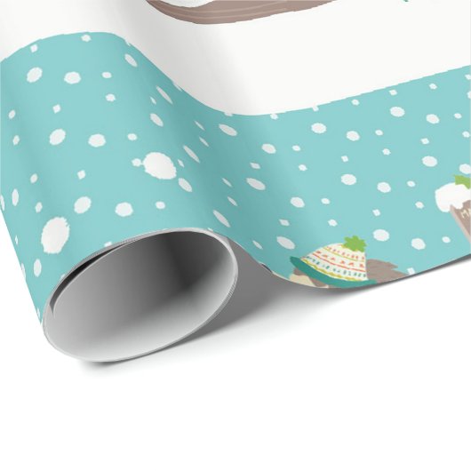 Laat het sneeuwen cadeaupapier (Rol Hoek)