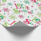 "Laat het sneeuwen" Cadeaupapier (Hoek)