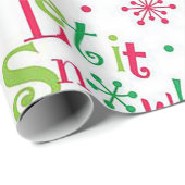 "Laat het sneeuwen" Cadeaupapier (Rol Hoek)