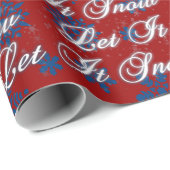 Laat het sneeuwen cadeaupapier (Rol Hoek)