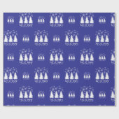 Laat het sneeuwen cadeaupapier (Vlak)