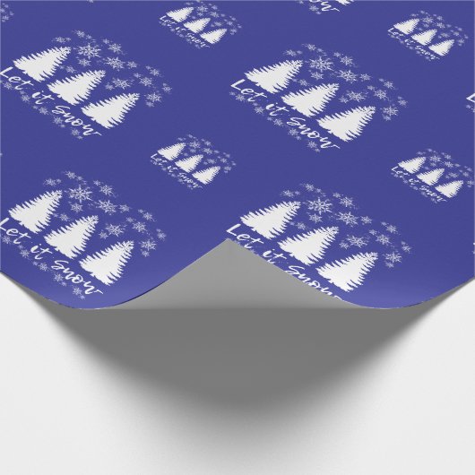 Laat het sneeuwen cadeaupapier (Hoek)