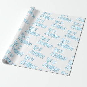 Laat het sneeuwen! cadeaupapier
