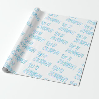 Laat het sneeuwen! cadeaupapier