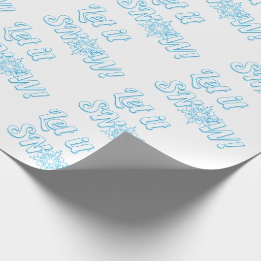 Laat het sneeuwen! cadeaupapier (Hoek)