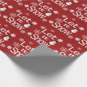 Laat het sneeuwen cadeaupapier (Hoek)