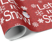 Laat het sneeuwen cadeaupapier (Rol Hoek)