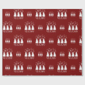 Laat het sneeuwen cadeaupapier (Vlak)