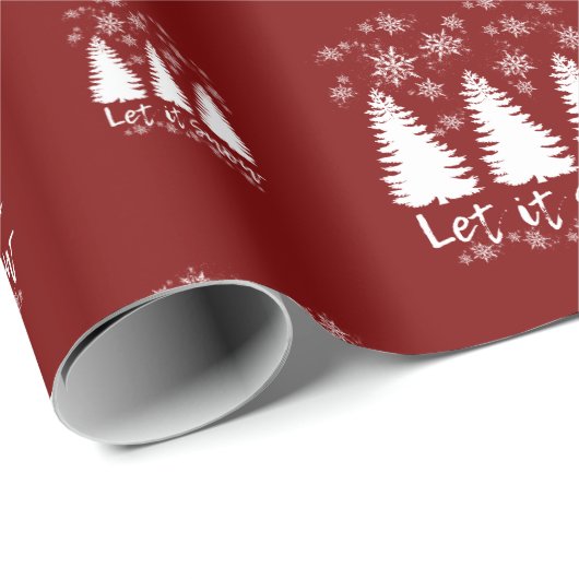 Laat het sneeuwen cadeaupapier (Rol Hoek)