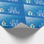 Laat het sneeuwen cadeaupapier (Hoek)