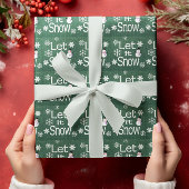 Laat het sneeuwen cadeaupapier