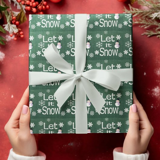 Laat het sneeuwen cadeaupapier