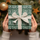 Laat het sneeuwen cadeaupapier