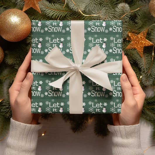 Laat het sneeuwen cadeaupapier