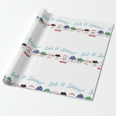 Laat het sneeuwen cadeaupapier (Uitgerold)