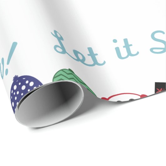 Laat het sneeuwen cadeaupapier (Rol Hoek)