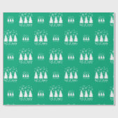 Laat het sneeuwen cadeaupapier (Vlak)