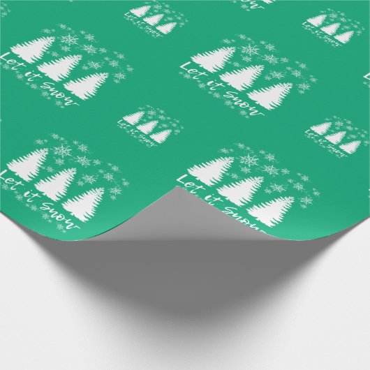 Laat het sneeuwen cadeaupapier (Hoek)