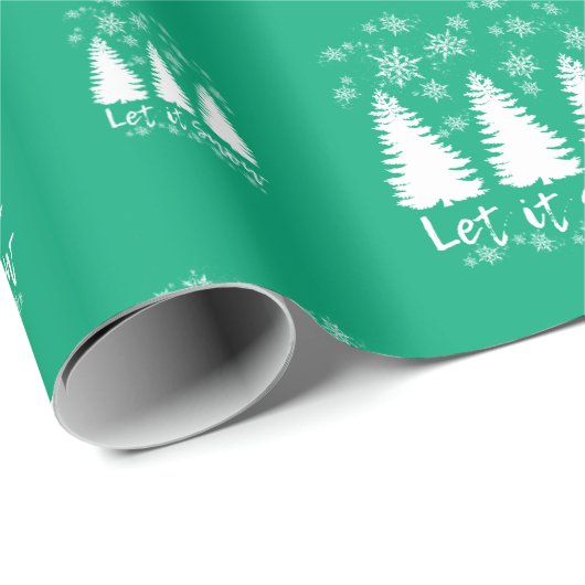 Laat het sneeuwen cadeaupapier (Rol Hoek)