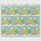 Laat het sneeuwen cadeaupapier (Vlak)