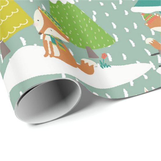 Laat het sneeuwen cadeaupapier (Rol Hoek)