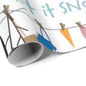 Laat het sneeuwen cadeaupapier (Rol Hoek)