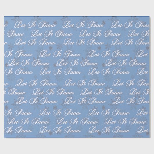 Laat het sneeuwen cadeaupapier (Vlak)