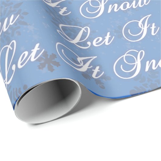 Laat het sneeuwen cadeaupapier (Rol Hoek)