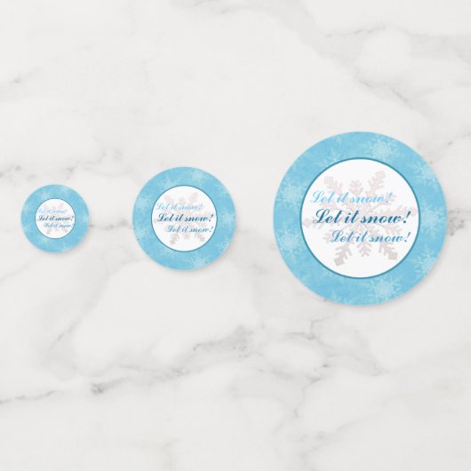 Laat het sneeuwen. confetti (Voorkanten)