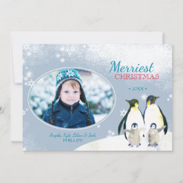 Laat het sneeuwen! De Foto van de Vakantie van de Feestdagenkaart