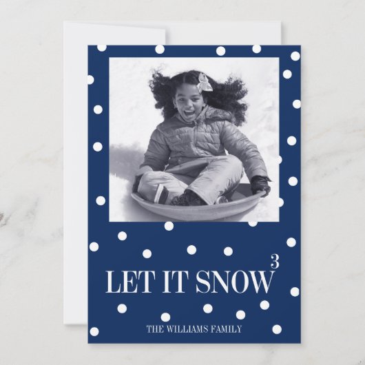 Laat het sneeuwen de Kaart van de Foto van de (Voorkant)