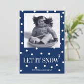 Laat het sneeuwen de Kaart van de Foto van de (Staand voorkant)