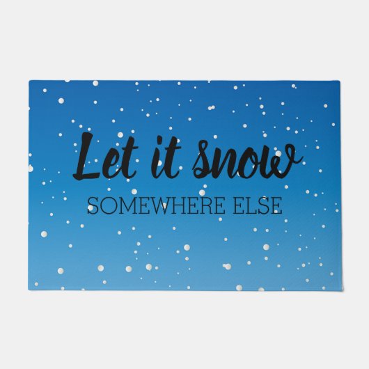 Laat het sneeuwen deurmat (Voorkant)