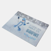 Laat het sneeuwen deurmat (Schuin)