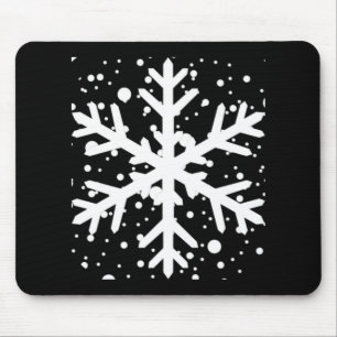 Laat het Sneeuwen Eén Grote Sneeuwvlok T-shirt Muismat