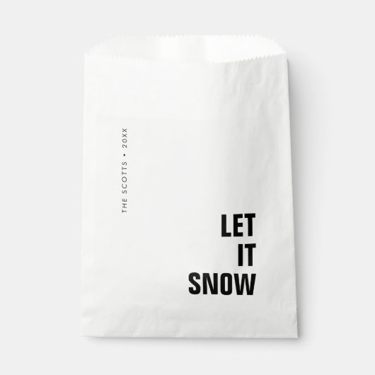 Laat het sneeuwen | Eenvoudig reinigen met kerstmi Bedankzakje (Voorkant)