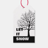 Laat het sneeuwen | Eenvoudig reinigen met kerstmi Cadeaulabel (Voorkant)