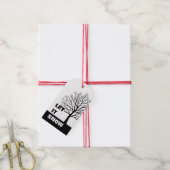 Laat het sneeuwen | Eenvoudig reinigen met kerstmi Cadeaulabel (Met Touw)